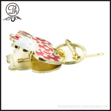 Gold Hello Kitty Photo clip keychain metal